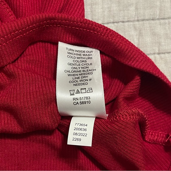 Maurices Red Mesh Dot Wrap Blouse Size 1X - Picture 7 of 7